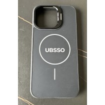 Black MagSafe-Compatible Protective Phone Case with Camera Ring Guard — Slim Soft-Touch Cover